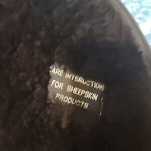 Men's Black Sheepskin Bomber Jacket